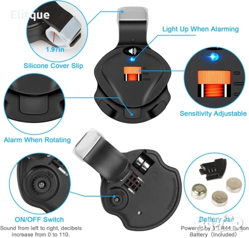 Електронен LED звънец за въдица с регулируем звук - идеален за дневен и нощен риболов на шаран, снимка 7 - Други стоки за дома - 52853518