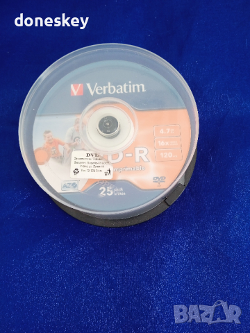 21 бр. Verbatim DVD-R - 16x, 4.7 GB, 120 min , снимка 3 - Други - 36345307