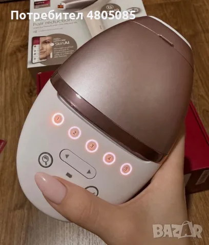 фотоепилатор Philips Lumea IPL 9900, модел BRI977/00, снимка 4 - Епилатори - 55827359
