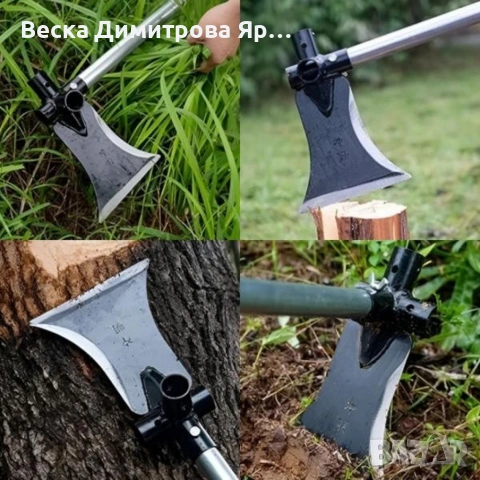 Многофункционален градински инструмент 4 в 1 – брадва, лопата, мотика и сърп в едно, снимка 4 - Градински инструменти - 53067170