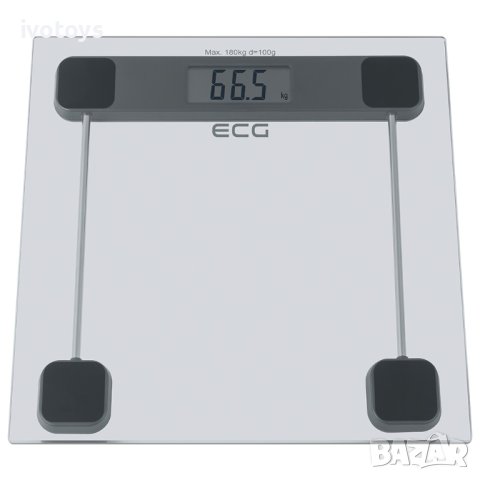 Електронна везна ECG OV 137 Glass, 180кг, Сив, снимка 1
