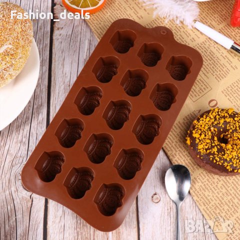 Нови 2 броя Силиконова тава за шоколад Форма за печене Сладкарство , снимка 5 - Аксесоари за кухня - 39012445