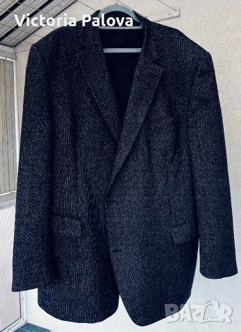 Премиум вълнено сако голям размер XXL+ CARL GROSS 100% вълна, снимка 12 - Сака - 53307335