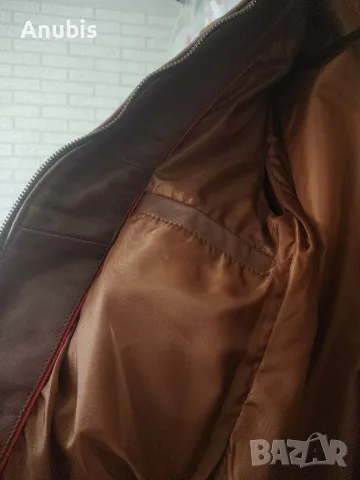 Chyston Raphaël | НОВО с етикет | 100% овча кожа | Cognac | M, снимка 2 - Якета - 55775634