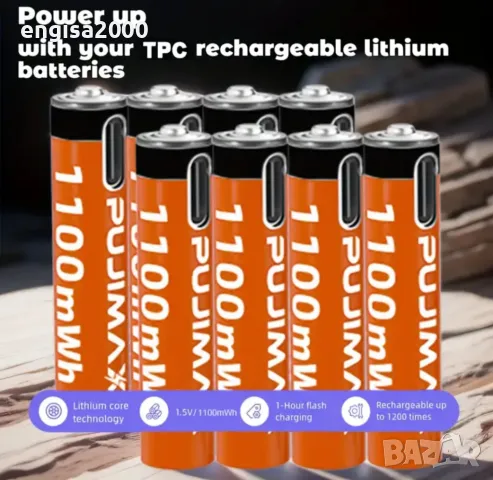 ПРОМО! Презареждащи батерии 1.5V ААА