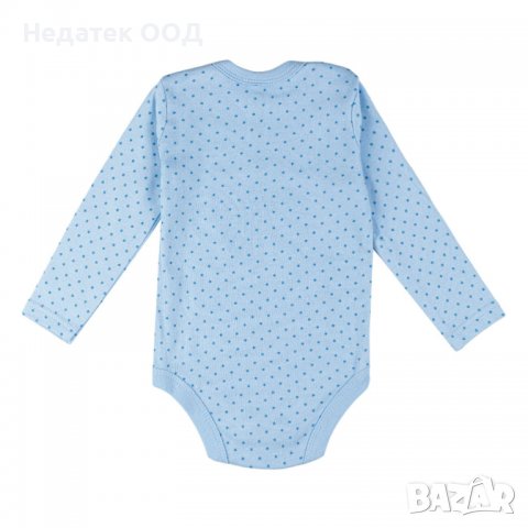 Памучно боди за момче, Little Star, 18 - 24 м, Син, снимка 3 - Бодита за бебе - 40163246