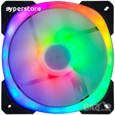 Вентилатор за компютър  GELID LYRA ARGB FAN, 140mm, 24 ARGB LED SS30523, снимка 1 - Друга електроника - 40541628