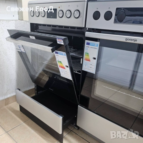 готварска печка AMIKA - 50см., снимка 4 - Печки, фурни - 53735573