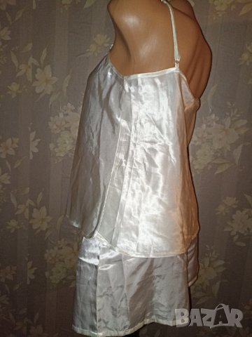 Stinna- L-Нова сатенена бяла пижама , снимка 9 - Пижами - 41949656