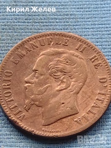 Монета 10 чентезима 1863г. Италия Виктор Емануил втори 28191, снимка 5 - Нумизматика и бонистика - 42739432