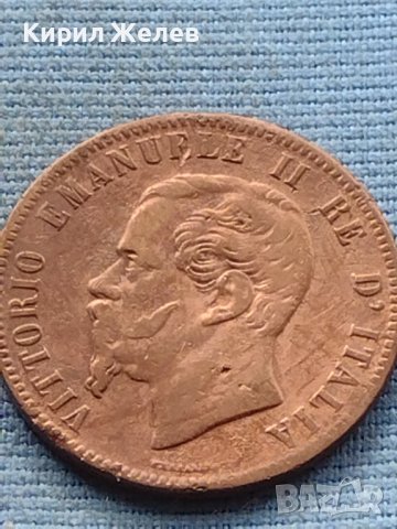 Монета 10 чентезима 1863г. Италия Виктор Емануил втори 28191, снимка 5 - Нумизматика и бонистика - 42739432
