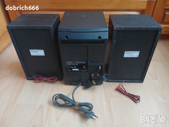 Аудио уредба Sony USB CD FM Aux с тонколони флашка диск радио, снимка 5 - Аудиосистеми - 53838520