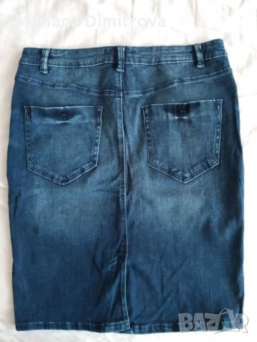 Дамска дънкена пола, снимка 3 - Поли - 34026697