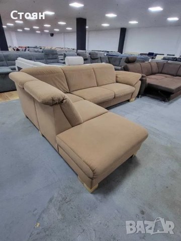 ПРОМОЦИЯ!!!Тъмно бежов диван от плат с ракла "PP - LA15052", снимка 5 - Дивани и мека мебел - 39964936