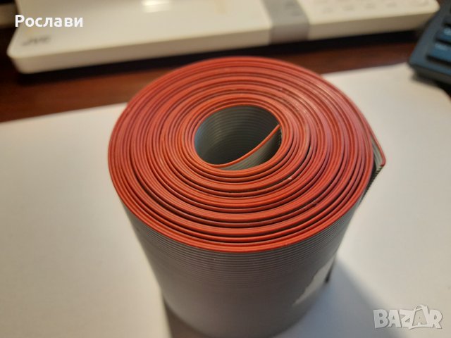 033. Лентов кабел,60 жила, сив цвят на изолацията, дължина 3.90 метра, снимка 5 - Друга електроника - 40001395