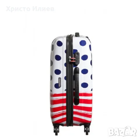 Твърд куфар Спинер American Tourister на 4 колела Disney 55 см Mickey Мики Маус ръчен багаж, снимка 5 - Куфари - 49478902
