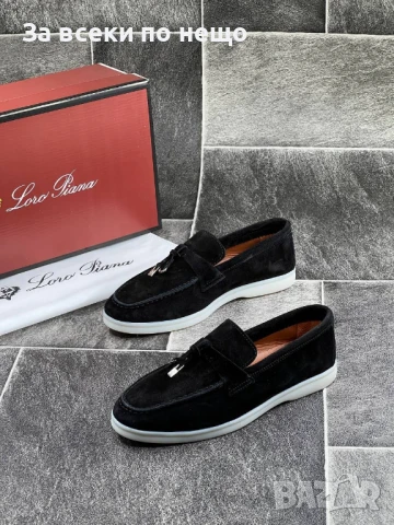 Loro Piana Дамски Черни Ежедневни Обувки Естествена Кожа🥿Дамски Мокасини Лоро Пиана Код E551