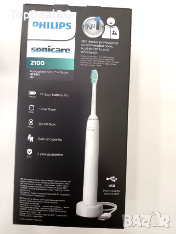 Philips Sonicare електрическа звукова четка синя HX3651/13, снимка 2 - Друга електроника - 53635583