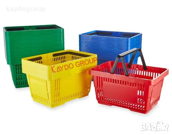 Червена кошница за пазаруване 22лт -нова,разли цветове, снимка 4 - Оборудване за магазин - 34267527