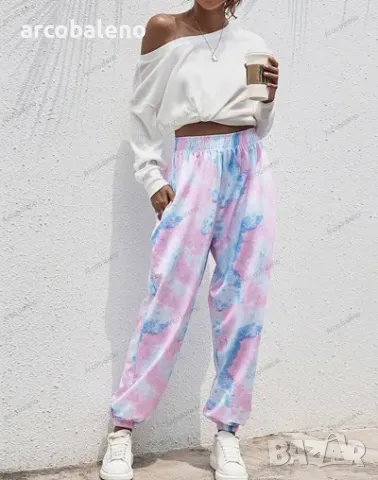 Ежедневни дамски спортни панталони с ластик на талията, 6цвята , снимка 16 - Панталони - 47432164