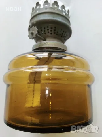 Стара газена лампа, комплект със стъклото., снимка 3 - Антикварни и старинни предмети - 56071446