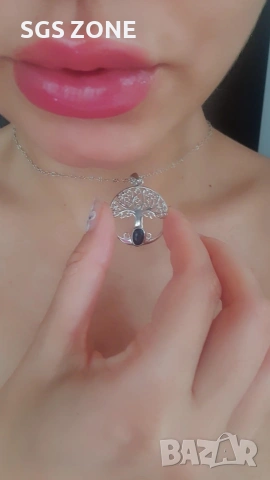 Сребърна Висулка Амулет Дърво на Живота, снимка 10 - Колиета, медальони, синджири - 49891502