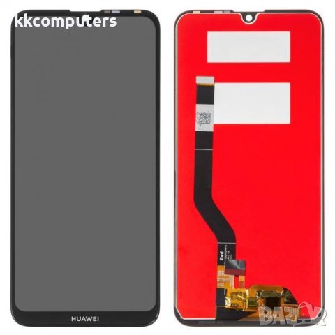 LCD Дисплей за Huawei Y7 (2019) / Y7 Pro / Y7 Prime (2019) + тъч скрийн / Черен / Оригинал Service P