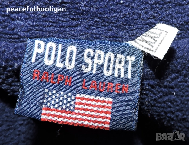 Polo Ralph Lauren Sport Mens Full Zip  Polar Fleece Jacket Ink Blue Size L /XL , снимка 13 - Суичъри - 52670975