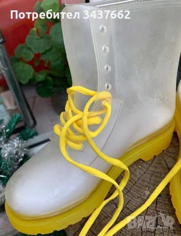 Гумени ботуши номер 38, снимка 2 - Дамски ботуши - 52940446