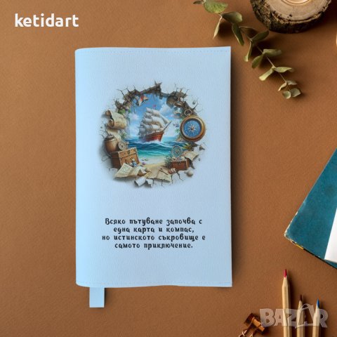 Кожена подвързия за книги, снимка 6 - Други - 44172674