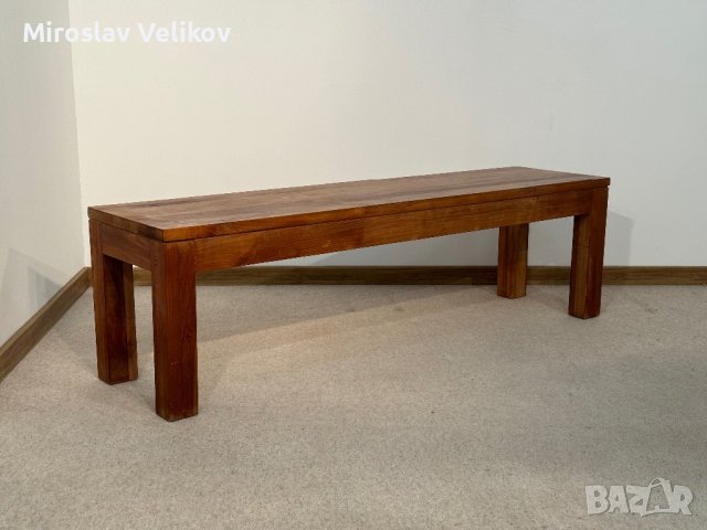 Масивна дървена маса с пейка сет , снимка 7 - Маси - 44246979