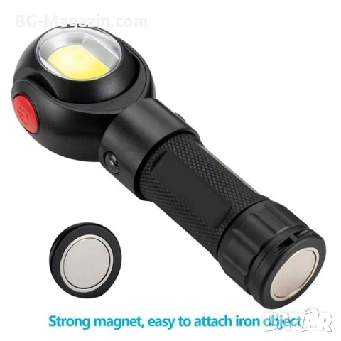 Мощен LED акумулаторен работен фенер с червена светлина за лов риболов къмпинг палатка аварии кола, снимка 3 - Къмпинг осветление - 51027718