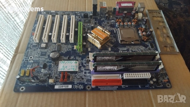 Дънна платка Gigabyte GA-8iPE775-G Socket 775 CPU+FAN+RAM, снимка 4 - Дънни платки - 53055470