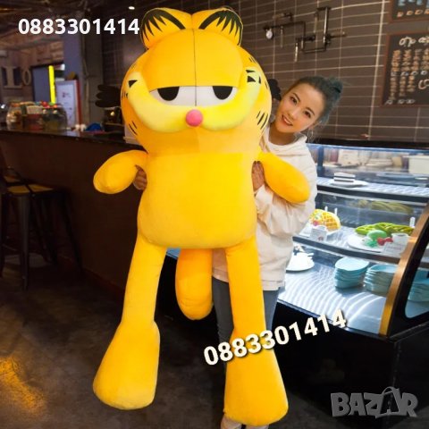 Гарфилд Коте Garfield Плюшен котарак 80см , снимка 2 - Плюшени играчки - 41547688