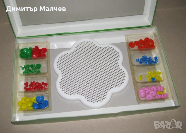 Игра конструктор Мозайка, запазена. 140 елемента. Без фрисбито, снимка 2 - Конструктори - 53122006