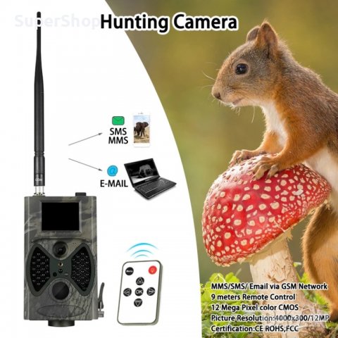 ТОП МОДЕЛ 16MPX Професионална Ловна камера за лов HC-300M GSM GRPS MMS, снимка 4 - Екипировка - 40185268