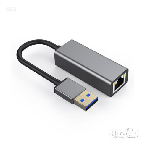 VCom преходник USB3.0 to LAN Gigabit 1000Mbps - DU312M, снимка 1