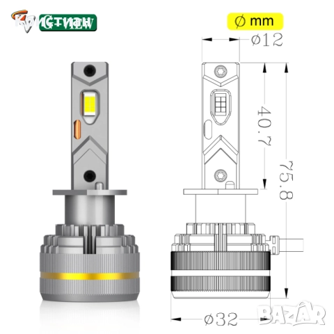 LED Крушки CANBUS – H7 / H4 / H1 / H11 / 9005 / 9006 – 6500K – Ултра ярки – 8x по-силни от халоген, снимка 2 - Аксесоари и консумативи - 52407502