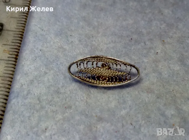 СТАРИННО ФИЛИГРАННО СРЕБЪРНО УКРАШЕНИЕ ВИСУЛКА СРЕБРО ВИСОКА ПРОБА ФИНА РЪЧНА ИЗРАБОТКА 48259, снимка 2 - Антикварни и старинни предмети - 49704312