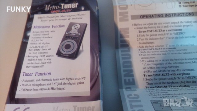 Intelli DMT8LT3 Multi-Function Digital Metronome & Tuner, снимка 10 - Китари - 38651437