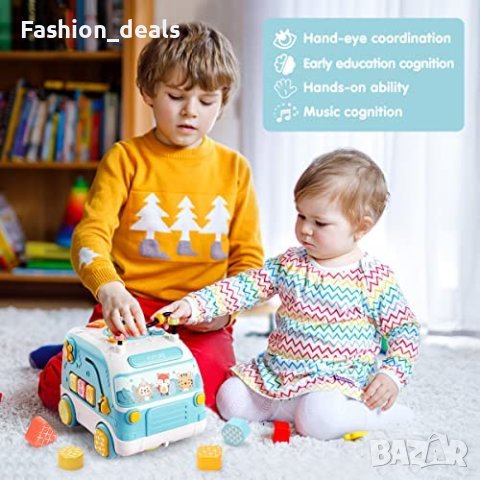 Нова детска играчка Автобус със светлина и музика дете бебе подарък игра, снимка 5 - Музикални играчки - 40828790