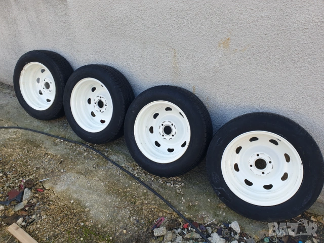 Джанти с гуми за Citroen 4x108 15“ прахово боядисани, снимка 4 - Гуми и джанти - 53669613