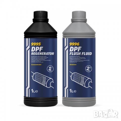 Комплект добавки за регенериране и почистване MANNOL DPF Regenerator & Flush Fluid 2бр