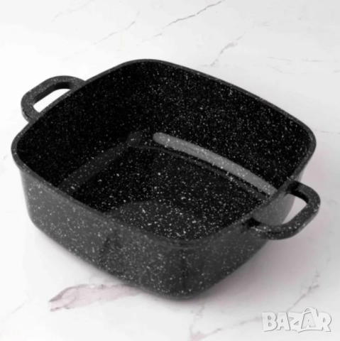 Тенджера-ростер Goldmann – Лят алуминий с керамично покритие, индукция, снимка 4 - Съдове за готвене - 52112880