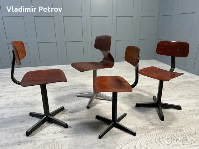 Винтидж детски столове Н048, снимка 7 - Столове - 56019144
