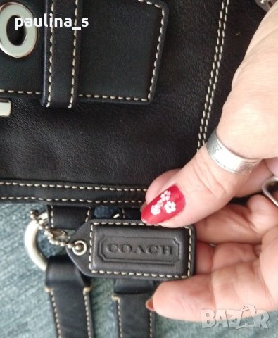 Дизайнерска дамска чанта "Coach"® / естествена кожа / genuine cowleader bag , снимка 6 - Чанти - 42604150