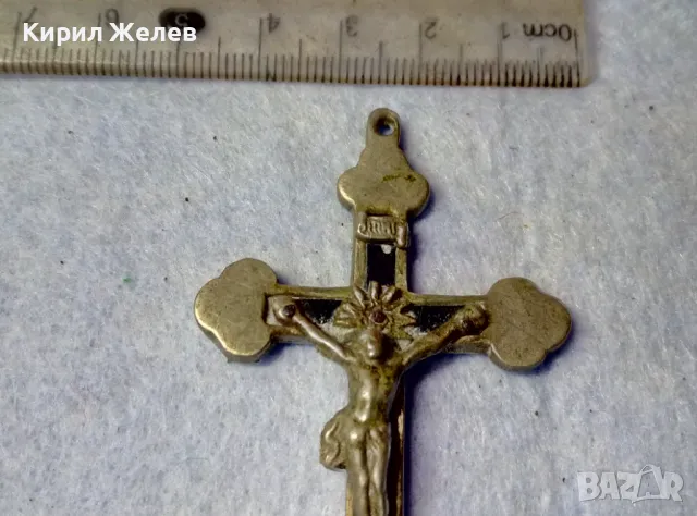 МНОГО СТАРО НАГРЪДНО САЧАНЕНО ЙЕРУСАЛИМСКО РАЗПЯТИЕ КРЪСТ РЪЧНА МАЙСТОРСКА ИЗРАБОТКА РЯДКО 45602, снимка 15 - Антикварни и старинни предмети - 48444921