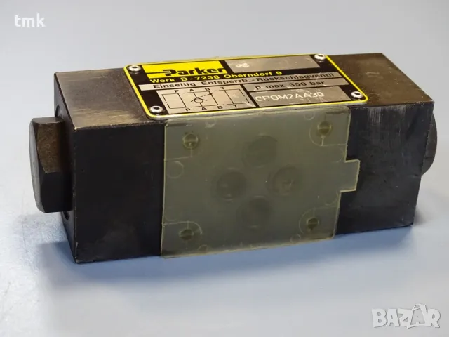 Хидравличен възвратен клапан Parker CPOM2AA30 hydraulic pilot operated check valve 350Bar, снимка 3 - Резервни части за машини - 48691642