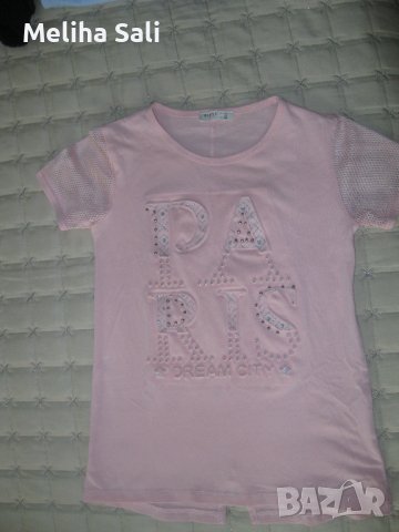 Страхотна блуза в цвят праскова за момиче