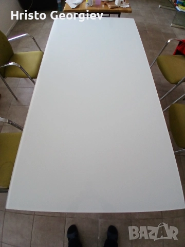 Стъклена маса за трапезария, снимка 3 - Маси - 52606298